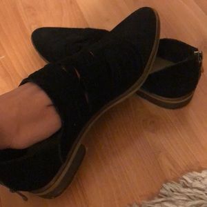 Black slip on semi-dress Chinese Laundry Shoes.